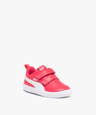 Tennis fille bicolores à scratch – Puma Courtflex vue2 - PUMA - Nikesneakers