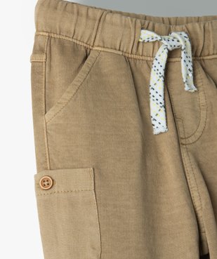 Pantalon bébé garçon en maille avec poches fantaisie vue2 - GEMO(BEBE DEBT) - GEMO