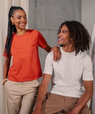 Tee-shirt manches courtes en coton uni homme vue6 - GEMO (HOMME) - GEMO