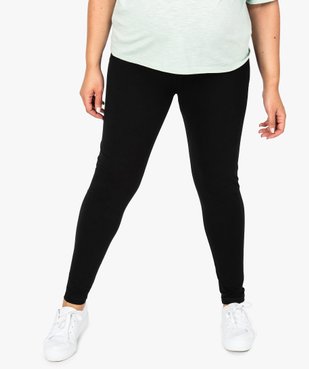 Leggings de grossesse uni avec bandeau haut vue1 - GEMO (MATER) - GEMO