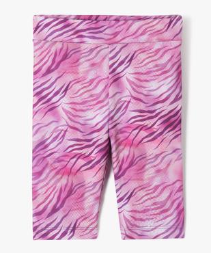 Legging de sport court à taille haute élastiquée fille vue1 - GEMO (ENFANT) - GEMO