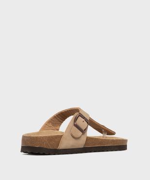Sandales à entredoigt et semelle intérieure cuir anatomique femme - Valentina Baldano vue4 - VALENTINA BALDA - GEMO