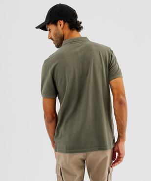 Polo à manches courtes en maille piquée homme vue3 - GEMO 4G HOMME - GEMO