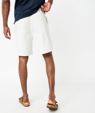 Bermuda chino en coton stretch et taille élastiquée homme vue3 - GEMO (HOMME) - GEMO
