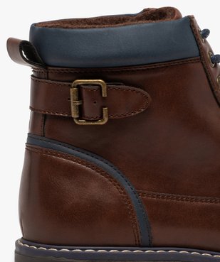 Boots homme à lacets contrastés et col rembourré vue6 - Nikesneakers (CASUAL) - Nikesneakers