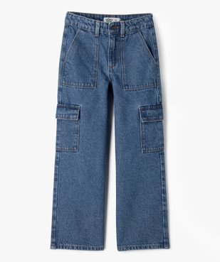 Jean Cargo Straight avec taille ajustable fille  vue2 - GEMO (ENFANT) - GEMO