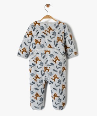 Pyjama dors-bien bébé en velours avec motifs tigres vue3 - GEMO(BB COUCHE) - GEMO