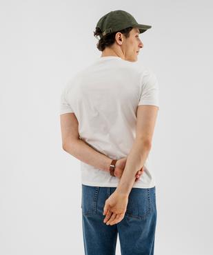 Tee-shirt manches courtes col tunisien homme vue3 - GEMO 4G HOMME - GEMO