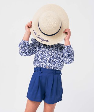 Chapeau fille en paille avec broderie en sequins - LuluCastagnette vue5 - LULUCASTAGNETTE - GEMO