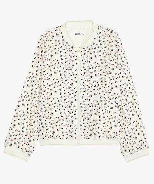 Blouson fille imprimé avec liserés pailletés vue2 - GEMO (ENFANT) - GEMO