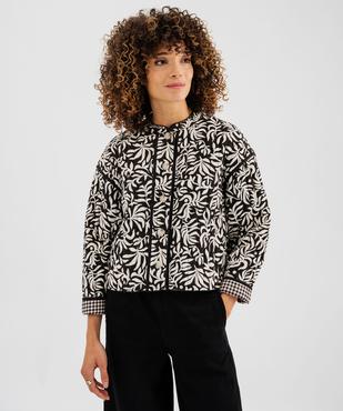 Veste matelassée et rembourrée réversible femme vue1 - GEMO 4G FEMME - GEMO