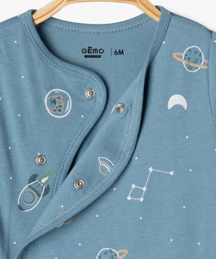 Pyjama en coton à motifs cosmiques bébé garçon vue2 - GEMO 4G BEBE - GEMO