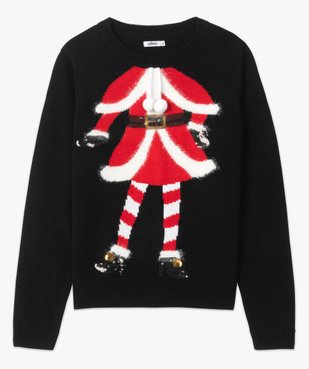 Pull de Noël femme avec motif mère Noël vue4 - GEMO(FEMME PAP) - GEMO