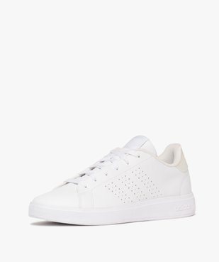 Baskets retro tennis unies à lacets femme – Adidas vue3 - ADIDAS - GEMO