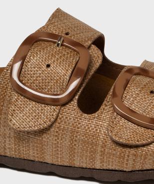 Mules semelle intérieure cuir anatomique et dessus texturé femme vue6 - VALENTINA BALDA - GEMO