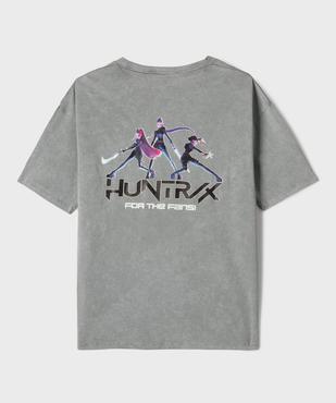 Tee-shirt col rond imprimé fille - K-Pop Demon Hunters vue3 - KPOP DEMON HUNTERS - GEMO