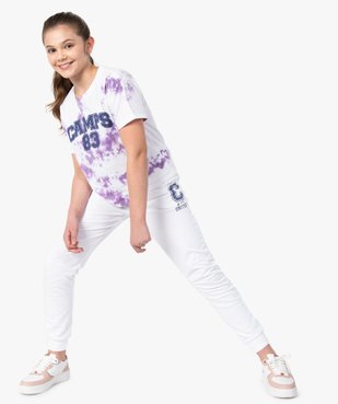 Tee-shirt fille large avec motif tie-and-dye - Camps United vue5 - CAMPS UNITED - GEMO