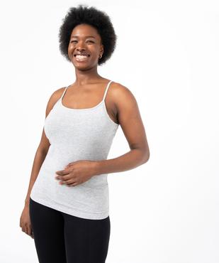 Débardeur uni à fines bretelles femme vue5 - GEMO(FEMME PAP) - GEMO