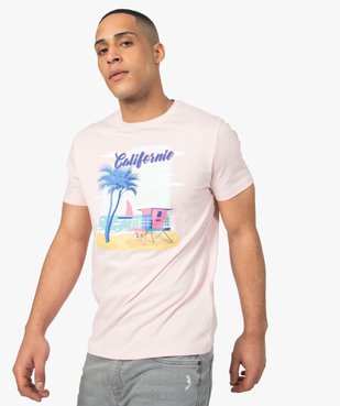 Tee-shirt homme avec large motif Californie vue2 - GEMO (HOMME) - GEMO