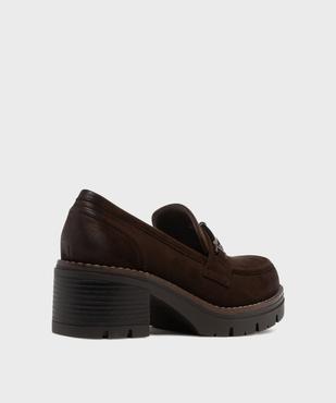 Mocassins avec bijou métallique sur semelle crantée femme - Valentina Baldano vue4 - VALENTINA BALDA - GEMO