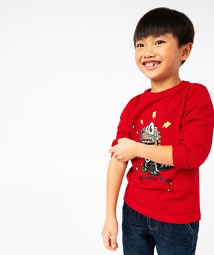 Tee-shirt à manches longues spécial Noël avec sequins magiques garçon vue6 - GEMO (ENFANT) - GEMO