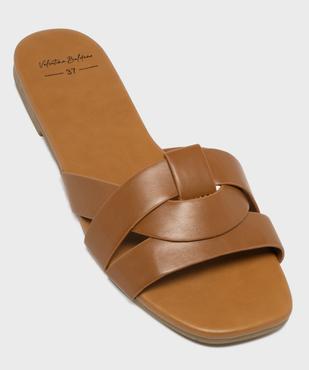 Sandales mules à brides entrecroisées femme - Valentina Baldano vue5 - VALENTINA BALDA - GEMO