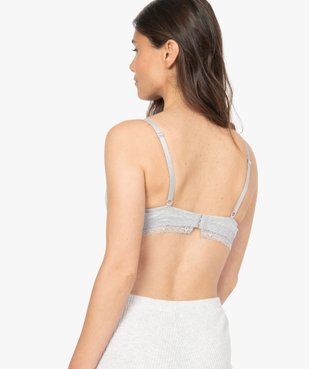 Soutien-gorge femme triangle à bonnets paddés vue3 - GEMO(HOMWR FEM) - GEMO