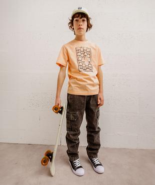 Tee-shirt graphique streetwear garçon vue6 - GEMO 4G GARCON - GEMO