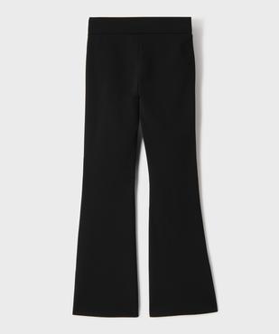 Pantalon fluide coupe flare avec taille élastique fille vue3 - GEMO (JUNIOR) - GEMO