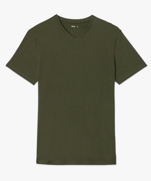 Tee-shirt à manches courtes et col V homme vue4 - GEMO 4G HOMME - GEMO