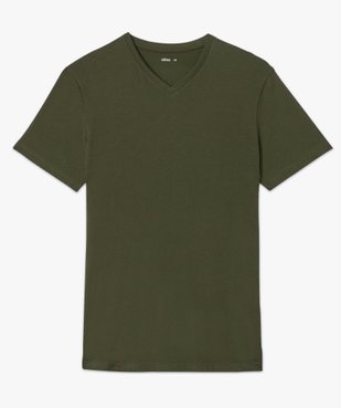 Tee-shirt à manches courtes et col V homme vue4 - GEMO 4G HOMME - GEMO