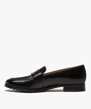 Mocassins femme à talon plat en cuir – Pierre Cardin vue3 - PIERRE CARDIN D - GEMO