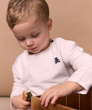 Tee-shirt manches longues en twill jersey bébé garçon - LuluCastagnette vue1 - LULU CASTAGNETTE GEMO FOR GOOD - GEMO