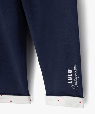 Legging réversible bébé fille - LuluCastagnette vue3 - LULU CASTAGNETTE GEMO FOR GOOD - GEMO