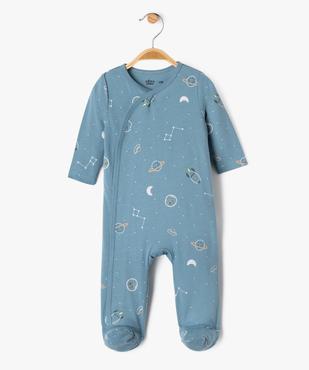 Pyjama en coton à motifs cosmiques bébé garçon vue1 - GEMO 4G BEBE - GEMO