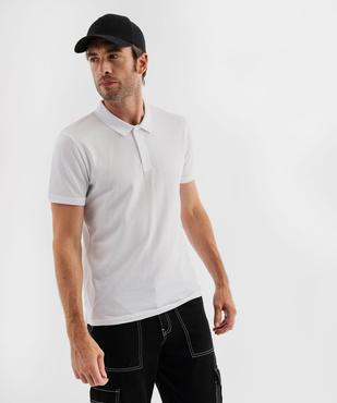 Polo à manches courtes en maille piquée homme vue8 - GEMO 4G HOMME - GEMO