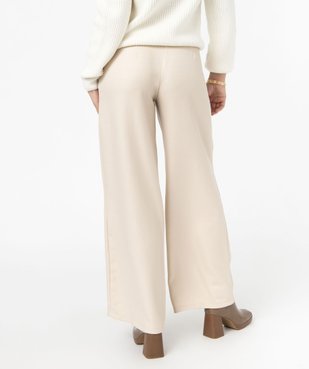 Pantalon en toile coupe large femme vue1 - GEMO(FEMME PAP) - GEMO