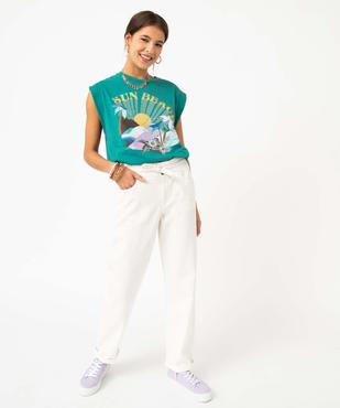 Tee-shirt femme avec larges emmanchures et motifs XXL - Camps United vue5 - CAMPS UNITED - GEMO