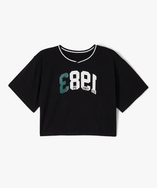 Tee-shirt court à manches courtes avec motifs fille - Camps United vue2 - CAMPS UNITED - GEMO