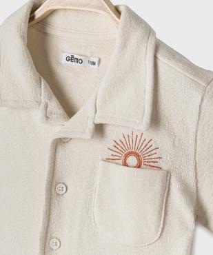 Ensemble 2 pièces bébé garçon short et chemise vue3 - GEMO(BEBE DEBT) - GEMO