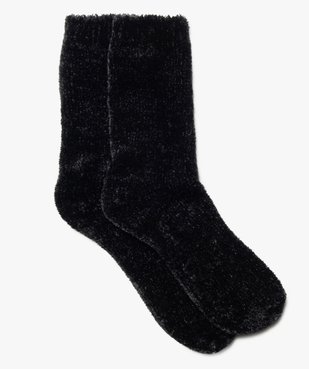Chaussettes en maille chenille douce et épaisse femme vue1 - GEMO(HOMWR FEM) - GEMO