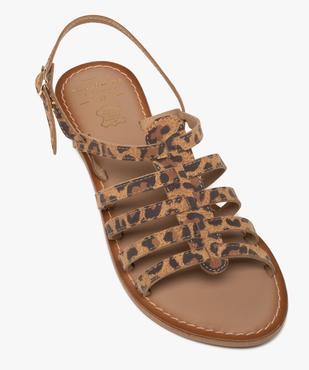 Sandales multibrides en cuir femme vue5 - TANEO GEMO FOR GOOD - GEMO
