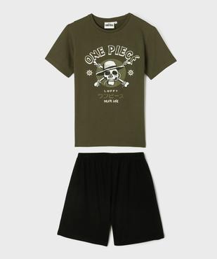 Pyjashort bicolore motif manga garçon - One Piece vue1 - ONE PIECE - GEMO