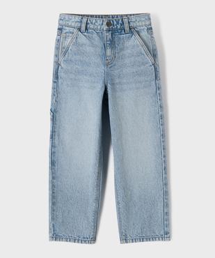 Jean wide leg avec taille ajustable garçon vue1 - GEMO (ENFANT) - GEMO