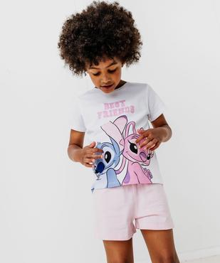 Pyjashort bicolore à motif Stitch et Angel fille - Disney vue7 - LILO & STITCH - GEMO