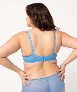 Soutien-gorge emboitant grande taille à armatures en dentelle vue3 - GEMO(HOMWR FEM) - GEMO