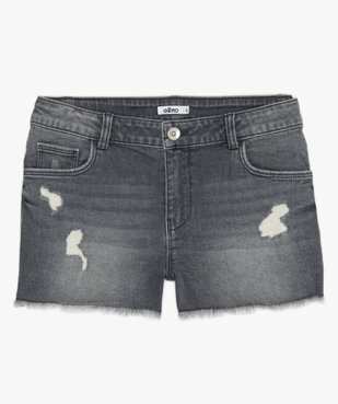 Short en jean avec marques d’usure vue1 - GEMO (JUNIOR) - GEMO