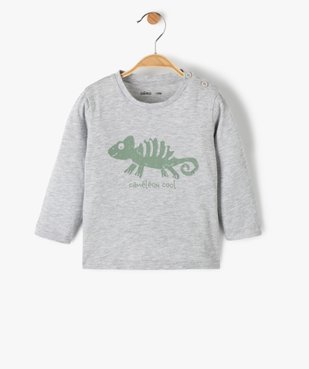 Tee-shirt bébé garçon à manches longues avec message vue1 - GEMO C4G BEBE - GEMO