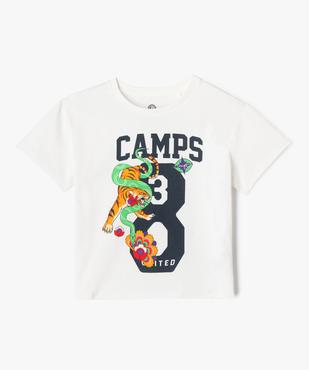 Tee-shirt manches courtes avec motif XXL fille - Camps United vue1 - CAMPS GEMO FOR GOOD - GEMO