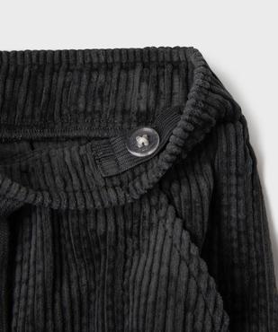 Pantalon velours coupe jogger avec taille ajustable garçon vue3 - GEMO (ENFANT) - GEMO